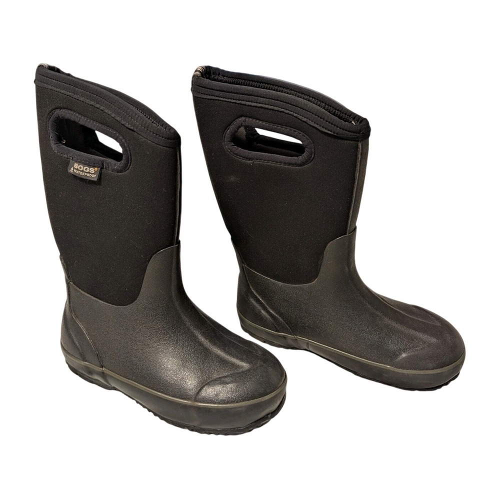 BOGS Boots Youth Sz 2 Black Waterproof Winter Insulated Cold Weather -30F Snow‎